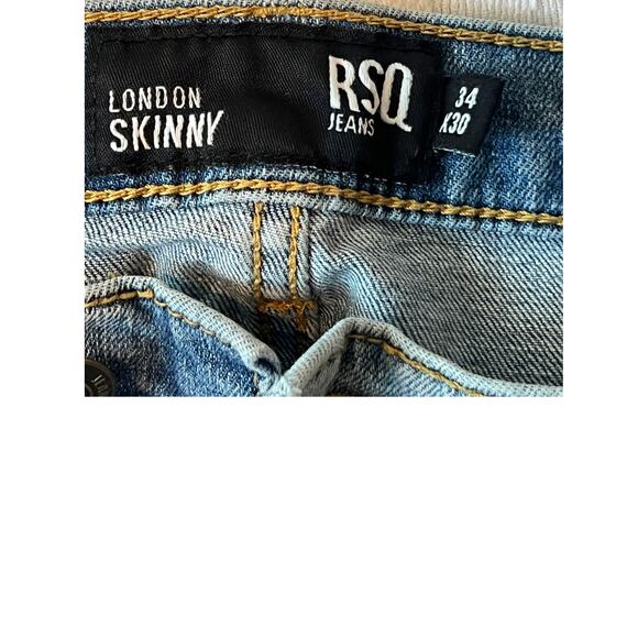 RSQ London Skinny Jeans Men's 34x30 - Picture 3 of 3